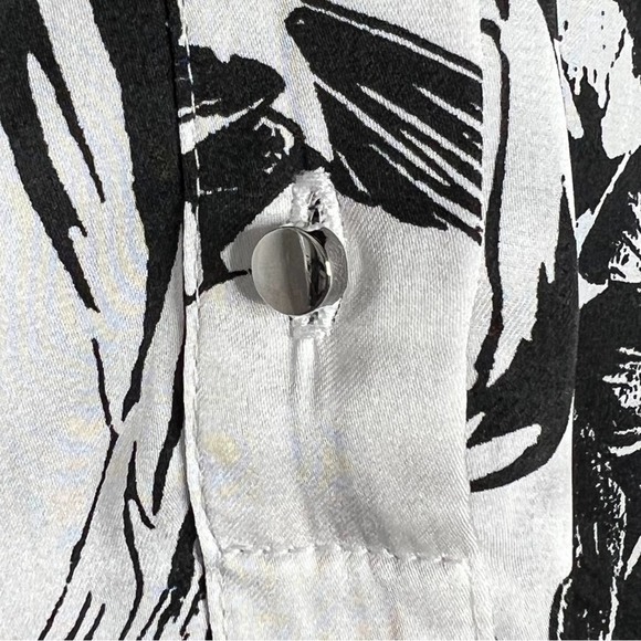 White House Black Market Silver Embellished Blouse - Picture 4 of 10